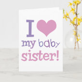 Ich Liebe meine KinderSchwester Kinder T - Shirt & Karte (Gelbe Blume)