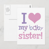 Ich Liebe meine KinderSchwester Kinder T - Shirt & Postkarte (Vorne/Hinten)