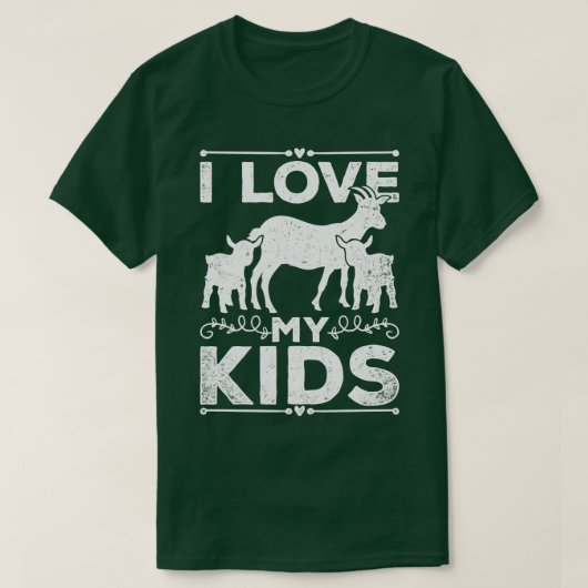Ich Liebe meine Kindziege T-Shirt (Design vorne)