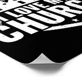 Ich Liebe Meine Kirche Jesus Gott Glaube Poster (Ecke)