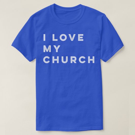 Ich Liebe meine Kirche T-Shirt (Design vorne)