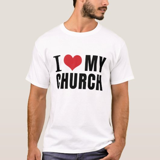 ICH LIEBE MEINE KIRCHE T-Shirt (Vorderseite)