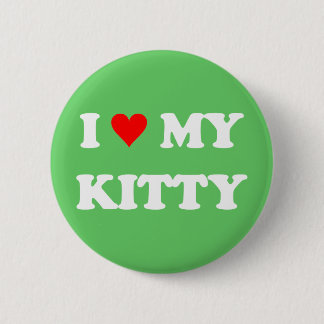 Ich liebe meine Kitty Button