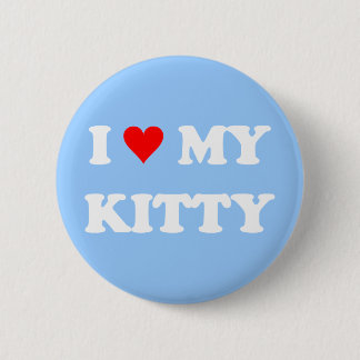 Ich liebe meine Kitty Button