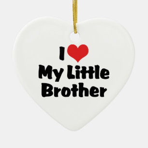 Ich Liebe meine kleine Brüderschmuck Keramikornament