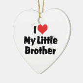 Ich Liebe meine kleine Brüderschmuck Keramikornament (Links)