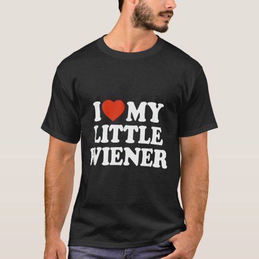 Ich Liebe meine kleine Dackel Funny Dackel Hund Da T-Shirt (Vorderseite)