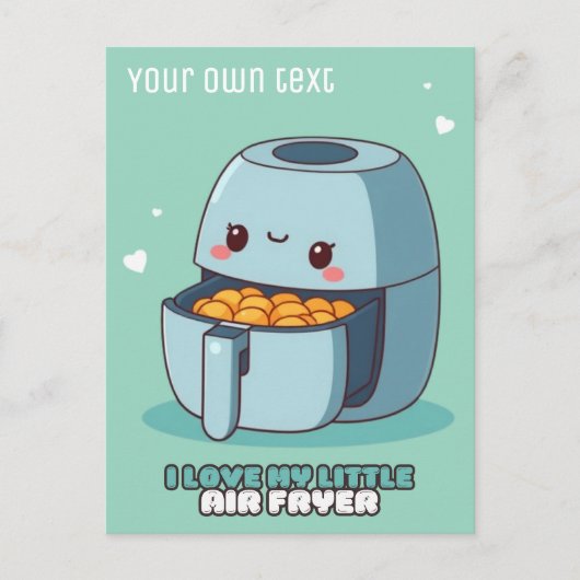 Ich Liebe meine kleine Küchenanschrift Postkarte (Vorderseite)