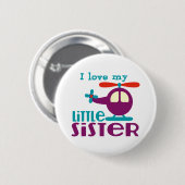 Ich Liebe meine kleine Schwester Button (Vorne & Hinten)