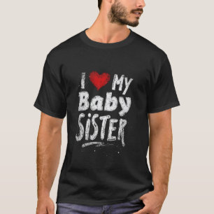 Ich liebe meine kleine Schwester Geschwisterliebe T-Shirt