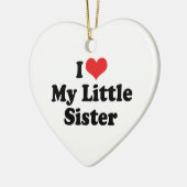 Ich Liebe meine kleine Schwester Ornament (Links)