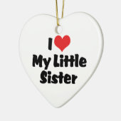 Ich Liebe meine kleine Schwester Ornament (Links)