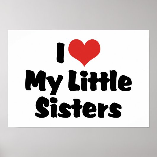 Ich Liebe meine kleinen Schwestern Poster (Vorne)