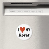 Ich Liebe meine Korat Cat Merchandise Magnet (In Situ (Geschirrspüler))
