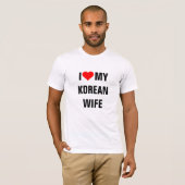 Ich Liebe meine koreanische Ehefrau T-Shirt (Vorne ganz)
