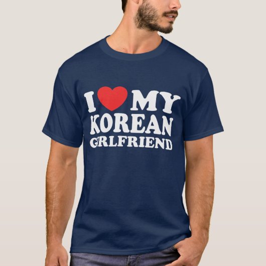 Ich Liebe meine koreanische Freundin T-Shirt (Vorderseite)