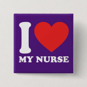 Ich Liebe meine Krankenschwester Button (Vorderseite)
