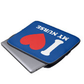 Ich Liebe meine Krankenschwester Laptopschutzhülle (Vorne Knopf)