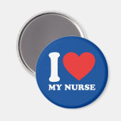 Ich Liebe meine Krankenschwester Magnet (Vorderseite/Rückseite)