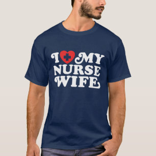 Ich Liebe meine Krankenversicherung Ehefrau T-Shirt