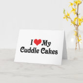 Ich Liebe meine Kuchen Karte (Gelbe Blume)