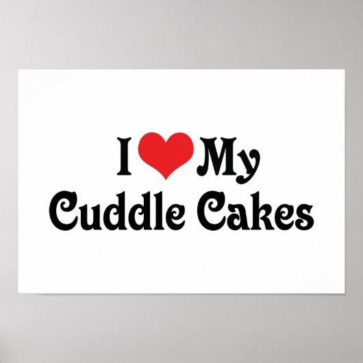 Ich Liebe meine Kuchen Poster (Vorne)