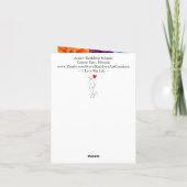 Ich Liebe meine Labrador Retriever Grußkarte Dankeskarte (Rückseite)