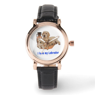 Ich Liebe meine Labrador-Uhr Armbanduhr