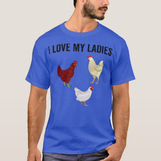 Ich Liebe meine Ladys Funny Chicken Bauer Hühner w T-Shirt