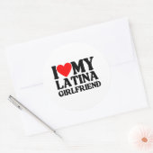 Ich Liebe meine Latina Freundin, ich höre meine La Runder Aufkleber (Umschlag)