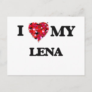 Ich Liebe meine Lena Postkarte