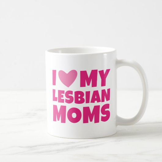 Ich Liebe meine lesbischen Mamas Kaffeetasse (Rechts)