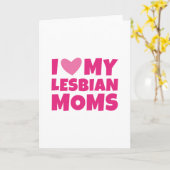 Ich Liebe meine lesbischen Mamas Karte (Gelbe Blume)