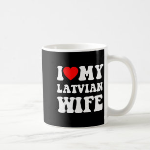 Ich liebe meine lettische Frau Lustig für Männer F Kaffeetasse