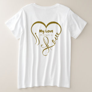 Ich liebe meine Liebe 🖤: Falle immer noch für dic Große Größe T-Shirt