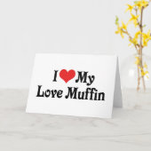 Ich Liebe meine Liebe Muffin Karte (Gelbe Blume)