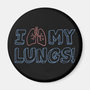 Ich Liebe meine Lungen Magnet