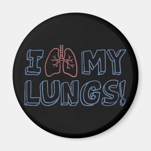 Ich Liebe meine Lungen Magnet (Vorne)