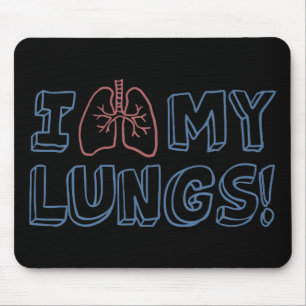 Ich Liebe meine Lungen Mousepad