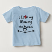 Ich Liebe meine Mama! Baby T-shirt (Vorderseite)
