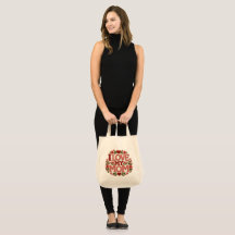 Ich liebe meine Mama Blumen Herz Canvas-Tasche