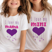 Ich Liebe meine Mama Bright Hearts Matching Mama M T-Shirt
