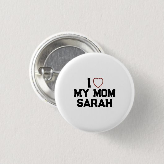 Ich Liebe meine Mama Button (Vorne & Hinten)