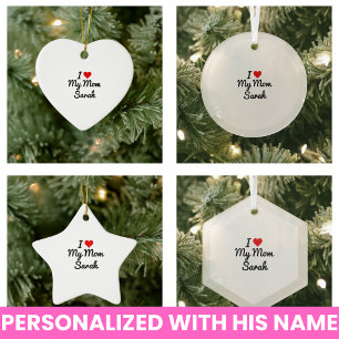 Ich Liebe meine Mama Erstellen Sie Ihren eigenen M Keramik Ornament