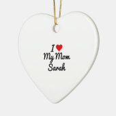 Ich Liebe meine Mama Erstellen Sie Ihren eigenen M Keramik Ornament (Links)