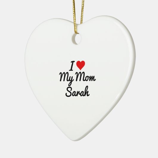 Ich Liebe meine Mama Erstellen Sie Ihren eigenen M Keramik Ornament (Links)