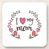 Ich Liebe meine Mama glücklich Muttertag | UNTERSE Untersetzer (Vorderseite)