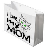 Ich Liebe meine Mama Große Geschenktüte (Vorderseite Schrägansicht)