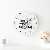 Ich Liebe meine Mama Große Wanduhr (Zuhause)
