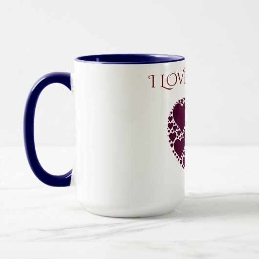 "ICH LIEBE MEINE MAMA" HÖRT KAFFEE ODER TEE-TASSE. TASSE (Links)